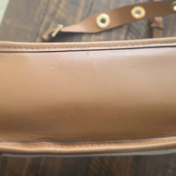 Michael Kors Brown and Cream Shoulder Bag - Picture 3 of 7